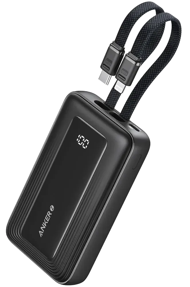 باور بانك أنكر زولو ، سعة 10000 مللي أمبير-ساعة ، 30 وات ، شحن سريع ، أسود ، A1680611
