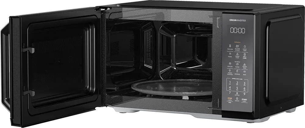 ميكروويف توشيبا بالشواية، 900 وات، 25 لتر، انفرتر، ديجيتال، أسود، MW3-EG25PEI (BK) ( ضمان ميراكو)