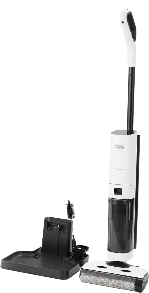 منظف أرضيات لاسلكي دي اس بي، 21.6 فولت، 178 وات، خزان مياه 1 لتر ،وظيفة الشفط و تنظف الأرضيات، مؤشر led، أبيض، KD2055