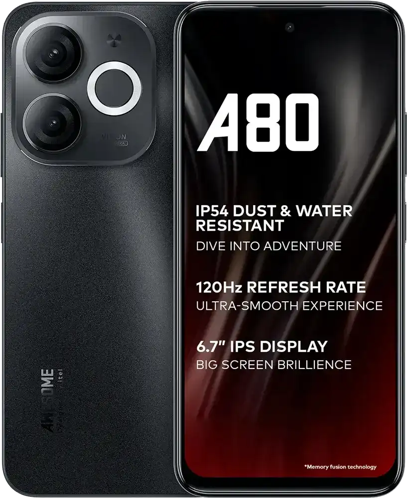 موبايل اي تيل A80 ، ثنائي الشريحة، ذاكرة 128 جيجابايت، رامات 4 جيجابايت، شبكة الجيل الرابع إل تي إي، أسود