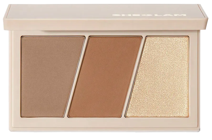 باليت الوجه هايلايتر وبرونزر وكونتور شيجلام تريو هيرو، دوغ