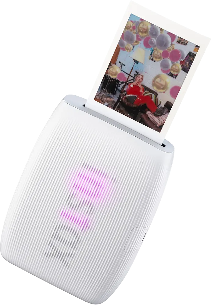 طابعة فوجي فيلم انستاكس ميني لينك 3 للهاتف المحمول، بلوتوتث 5.1، حجم صورة 46مم*62 مم، 265 لون، طباعة خلال 15 ثانية، كلاي وايت