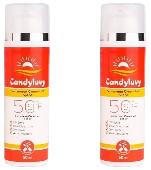 كاندي لوفي صن بلوك جل كريم بعامل حماية +50 ،50 مل (2 صن سكرين)