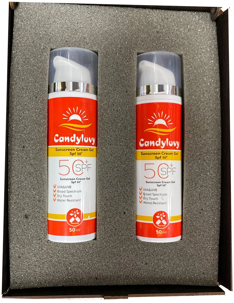 كاندي لوفي صن بلوك جل كريم بعامل حماية +50 ،50 مل (2 صن سكرين)
