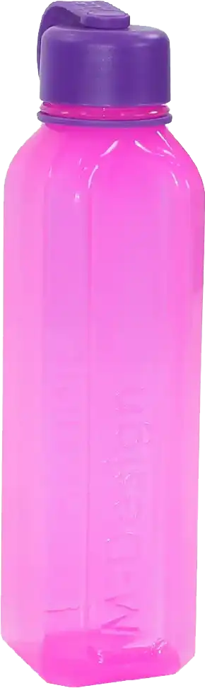 ام ديزاين زجاجة مربعة بغطاء متصل 800 مل ،روز