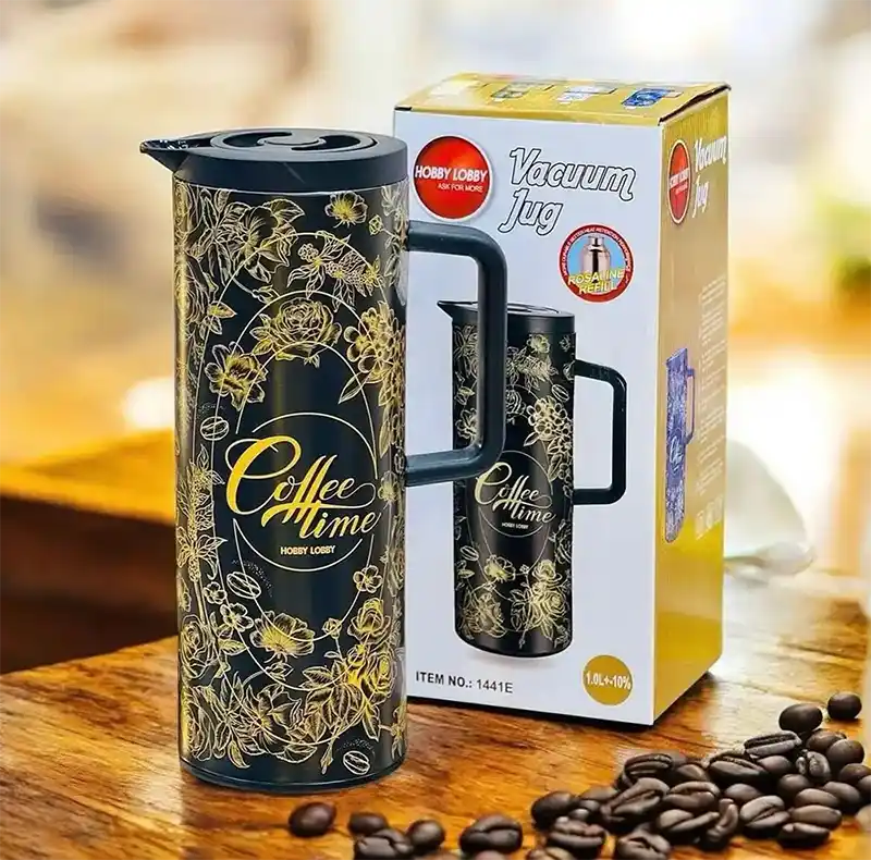 ترمس شاي اندلسي ، 1 لتر ، أبيض*أزرق ، 2689