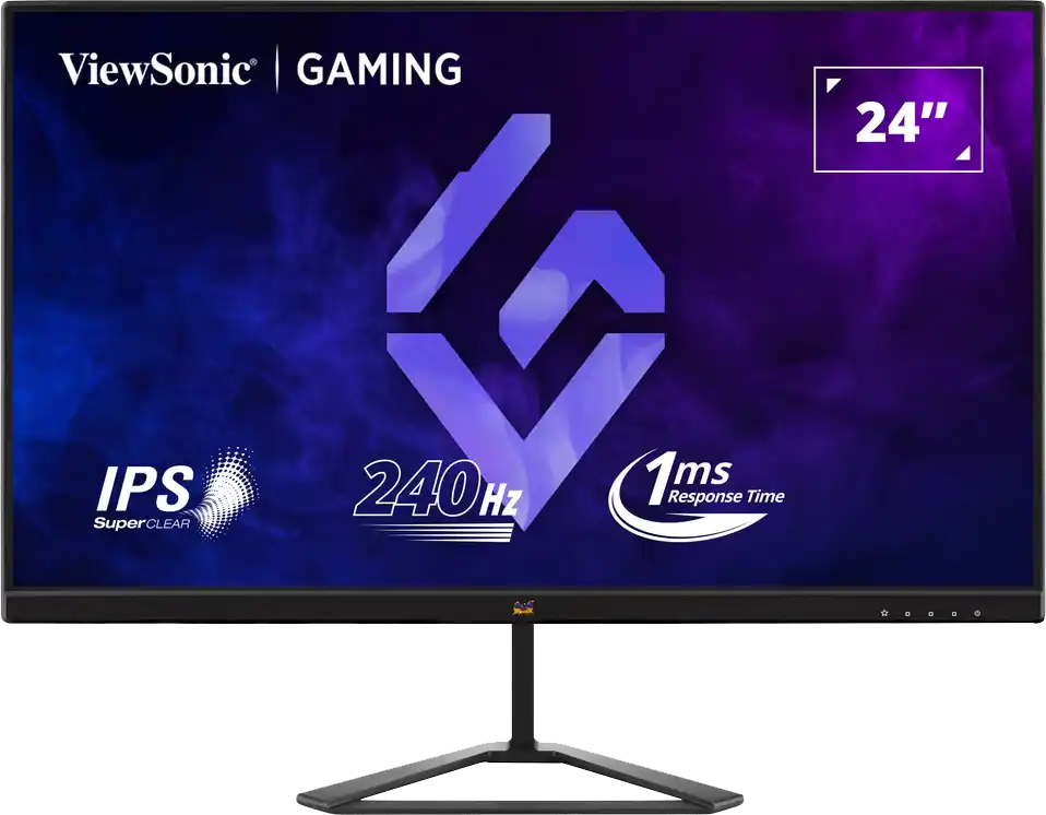 شاشة ألعاب فيوسونيك، 24 بوصة، دقة FHD، معدل تحديث 240 هرتز، مدخل HDMI،  خاصية AMD FreeSync، لوحة IPS فائقة الوضوح، أسود، VX2479A-HD-PRO