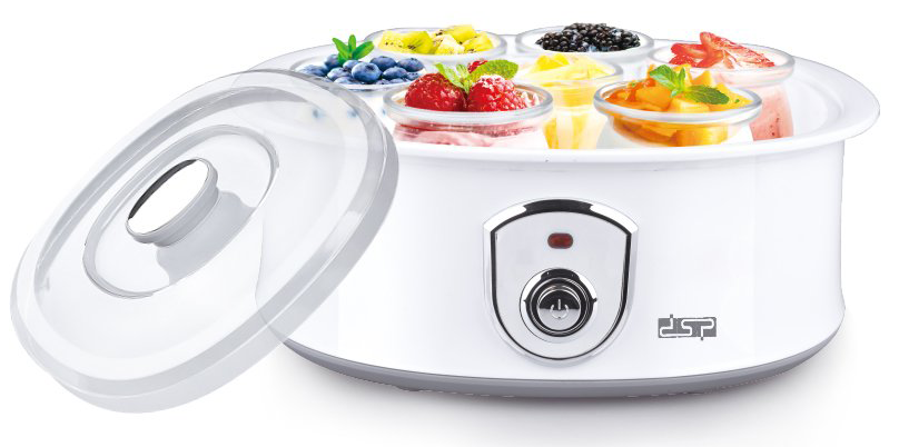 ماكينة تحضير زبادي دي اس بي ، 8 كوب ، 1.5 لتر ، 20 وات ، أبيض ، KA4010