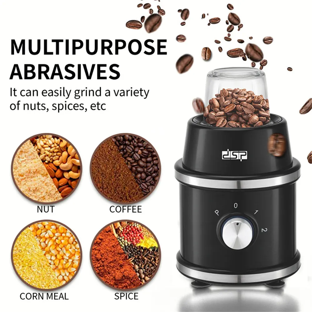 خلاط كهربائي دي اس بي 2 في 1 ،350 وات، 1.5 لتر، مع مطحنة، أسود، KJ 2096