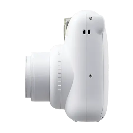 كاميرا فورية فوجي فيلم انستكس ميني 12، 60 مم، إخراج تلقائي للفيلم، فلاش مدمج، أبيض كلاي