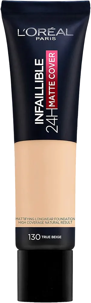 كريم اساس انفاليبل مات كوفر يدوم حتي 24 ساعه من لوريال باريس، 130 ترو بيج