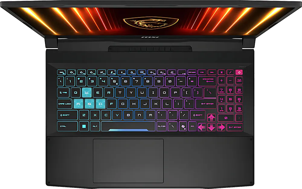 لاب توب إم إس آي كاتانا 15 HX B14WGK-244EG، إنتل كور™I9-14900HX، رامات 16 جيجابايت، هارد ديسك 1 تيرابايت SSD ، كارت شاشة NVIDIA® GeForce RTX™ 5070 سعة 8 جيجابايت GDDR7، شاشة 15.6 بوصة QHD، ويندوز 11 هوم، أسود