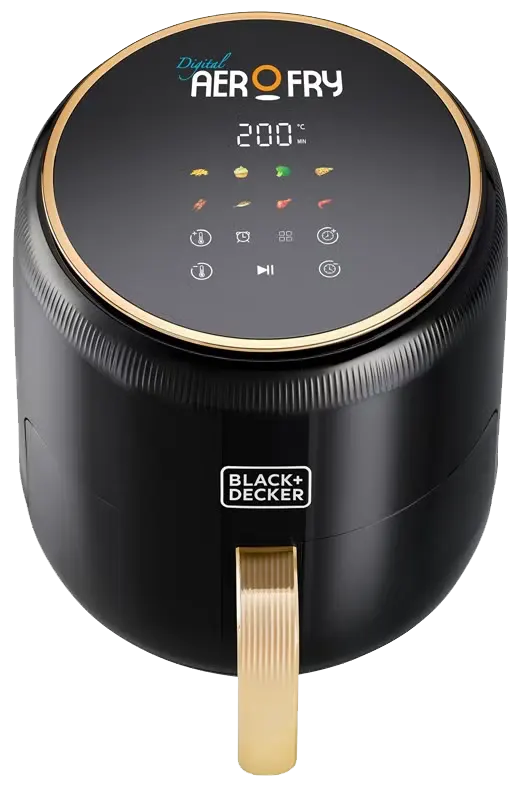 قلاية هوائية بلاك اند ديكر 8×1، 1500 وات ، 4.5 لتر ، شاشة ديجيتال تعمل باللمس ، أسود ، AF4510 ، (ضمان انسيا) (ضمان الوكيل)