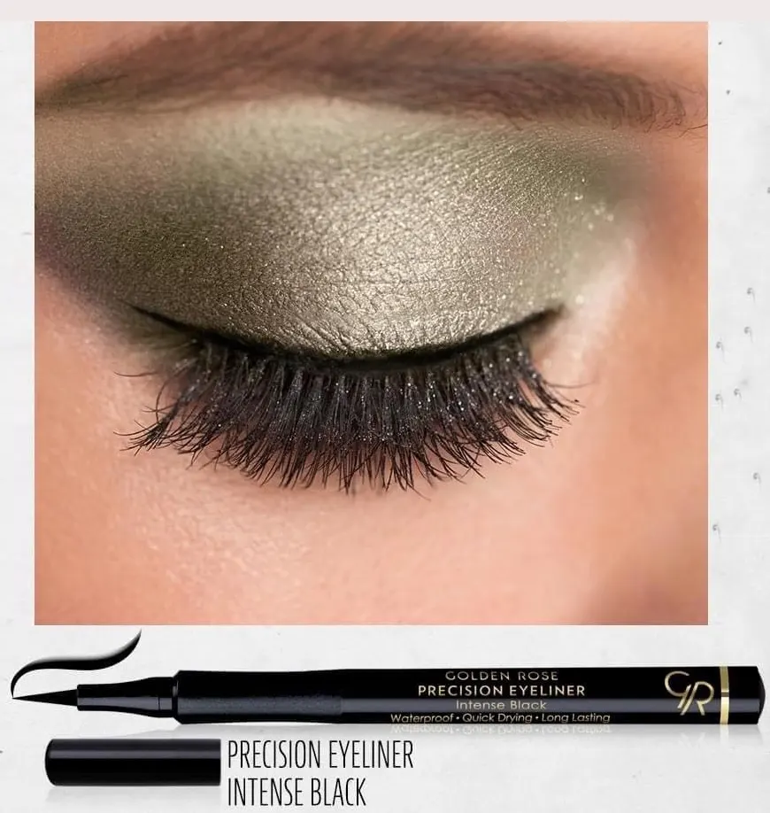 ايلاينر بريسيجن من جولدن روز، اسود