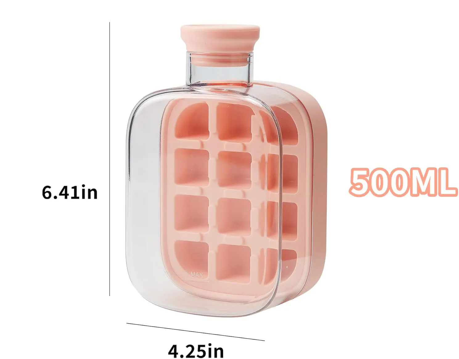 زجاجة مكعبات الثلج  مع شاليمو ، الوان متعددة ، 065