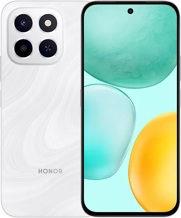 Honor X6C Dual SIM Mobile, 128GB Internal Memory, 6GB RAM, 4G LTE, Moonlight White