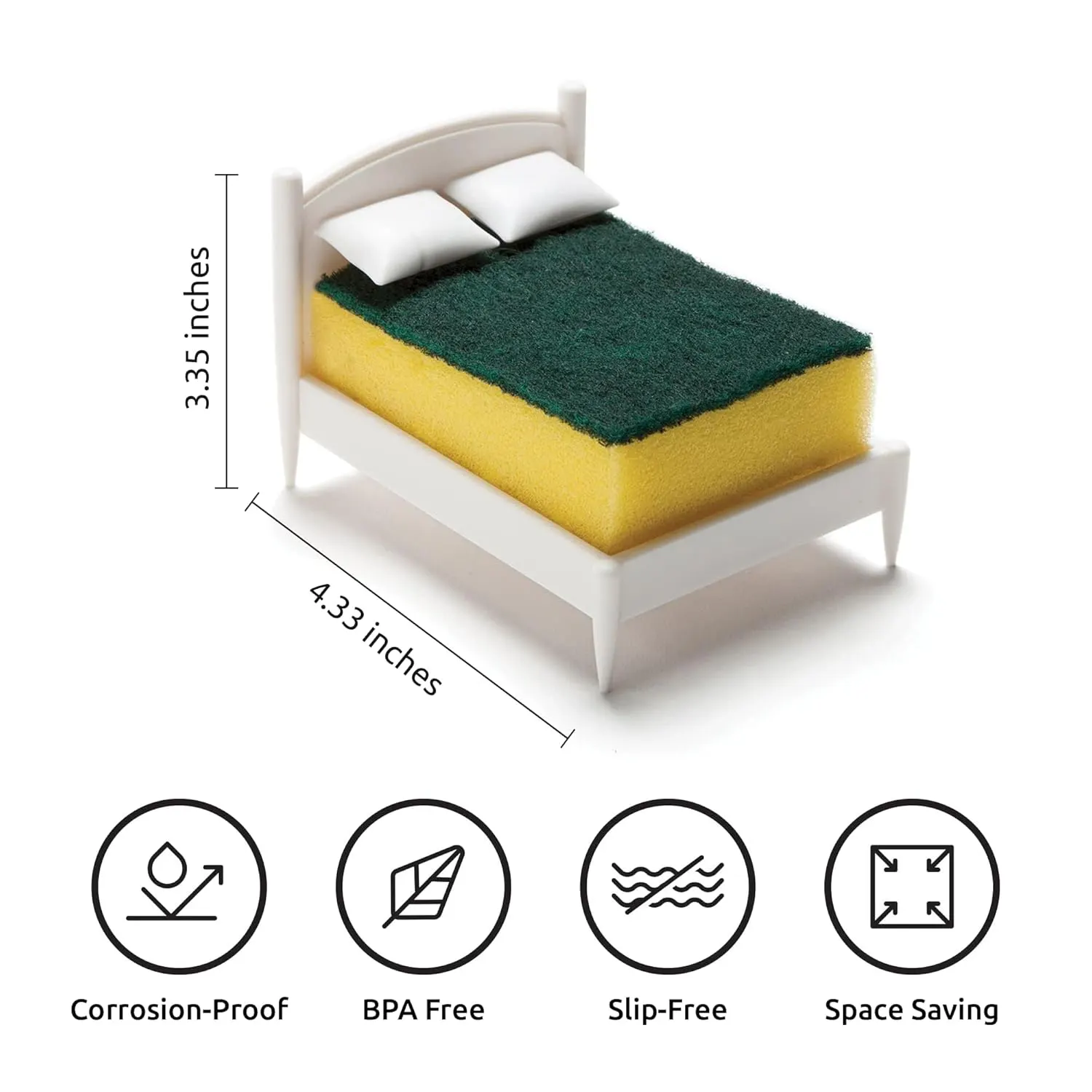 اسفنجة تنظيف مع حامل سرير ، 516-1