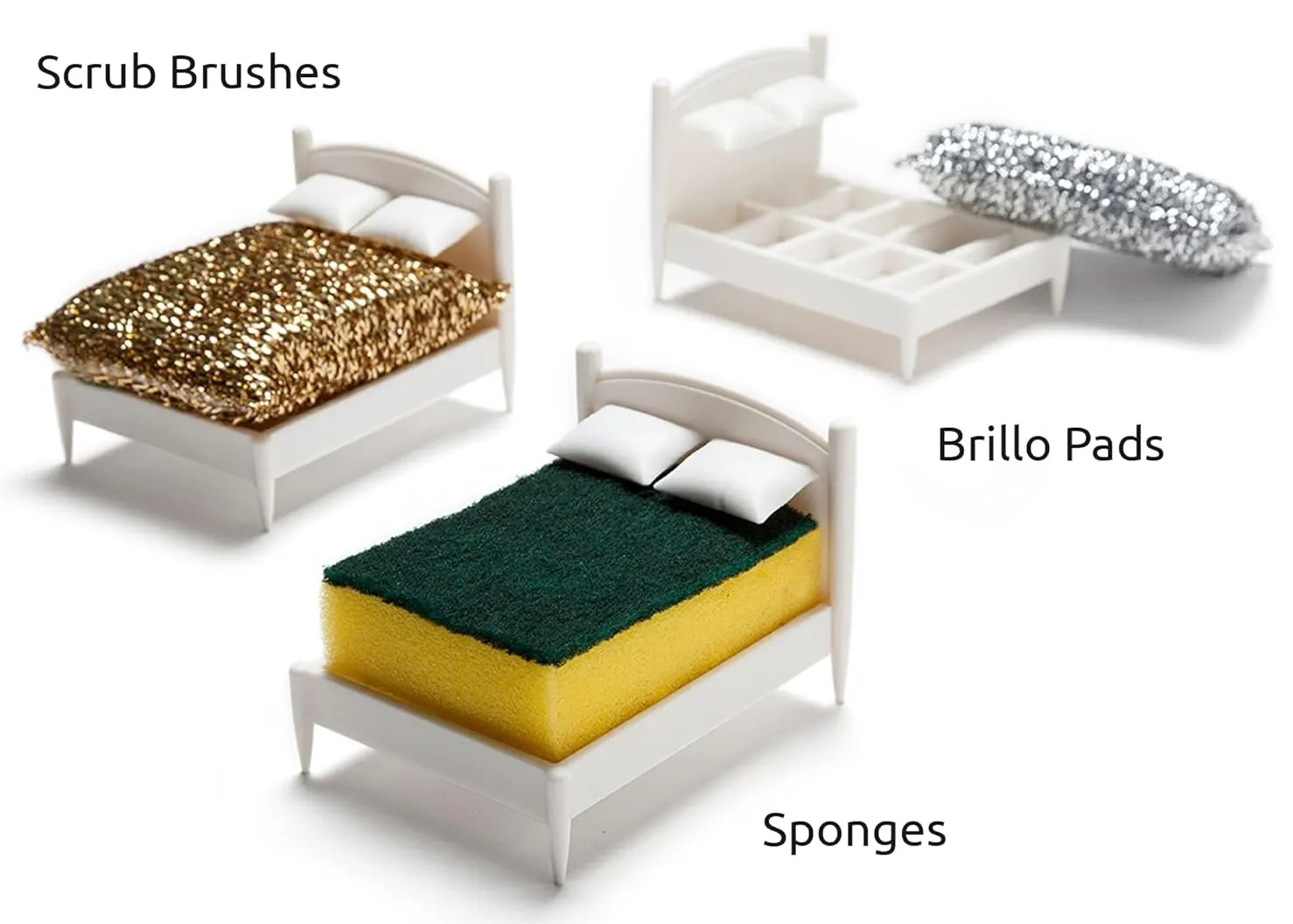 اسفنجة تنظيف مع حامل سرير ، 516-1