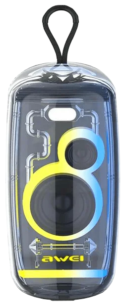 مكبر صوت اواي لاسلكي ، بلوتوث 5.3 ، بطارية 2400 ملي أمبير ، إضائة RGB ، مقاومة للماء ، أسود ، KA35