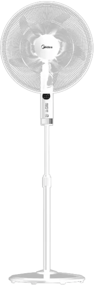 مروحة ستاند ميديا ، 18 بوصة ، 3 سرعات ، 5 ريشة ، أبيض ، FS45-25MT-W ، (بضمان ميراكو 19111 )
