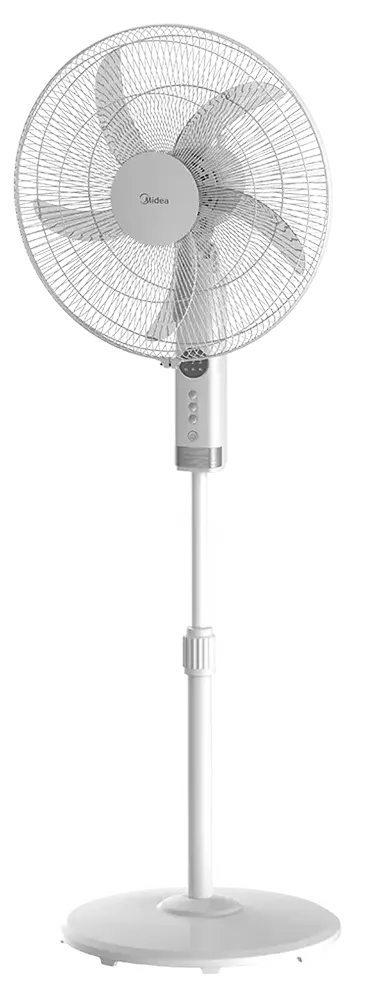 مروحة ستاند ميديا ، 18 بوصة ، 3 سرعات ، 5 ريشة ، أبيض ، FS45-25MT-W ، (بضمان ميراكو 19111 )