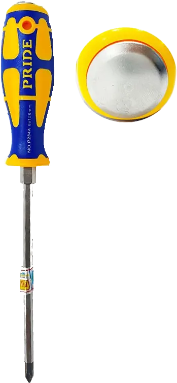 مفك دقاق صليبة بريدي، قبضة كاوتش، 6×125مم، أزرق*أصفر، P233a*144-12