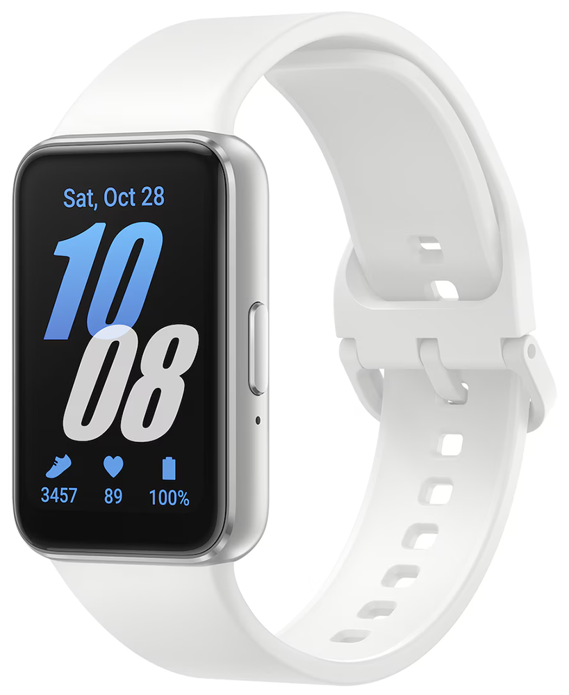 ساعة سمارت سامسونج جالكسي فيت 3 ، شاشة AMOLED مقاس 1.6 بوصة ، مقاومة للماء ، رمادي ، SM-R390NIDAMEA