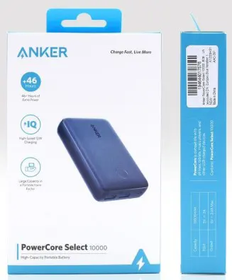 باور بانك أنكر باور كور سيليكت ، 10000 مللي أمبير ،12 وات ، ازرق ، A1223H31