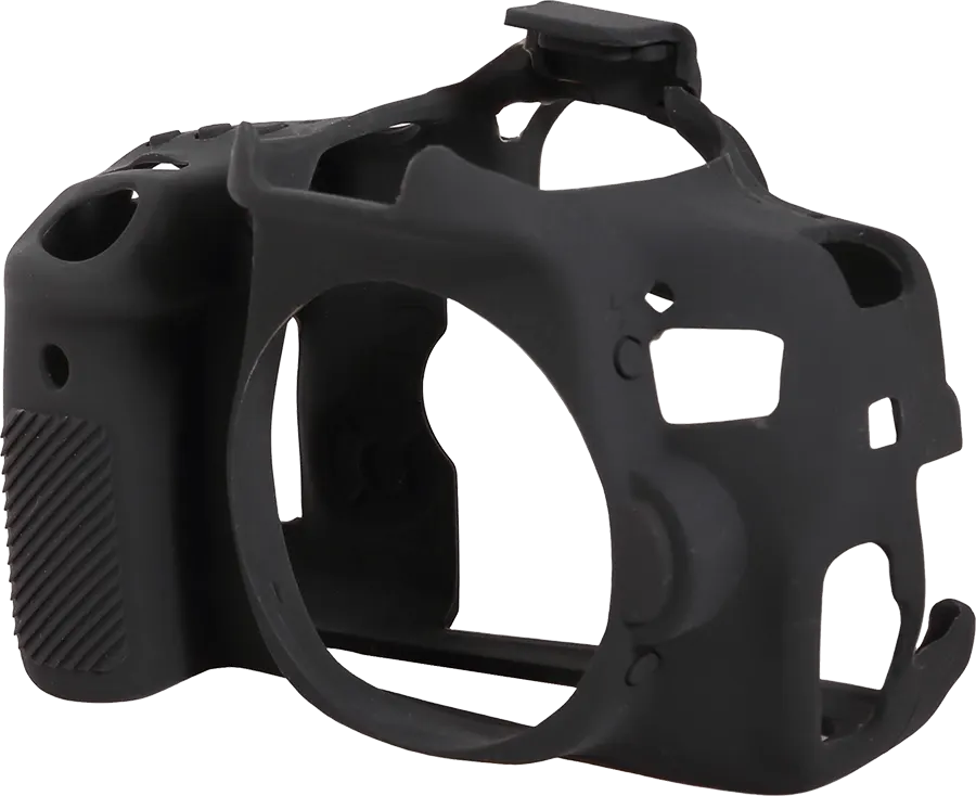 جراب حماية هيكل كاميرا التصوير ايزي كوفر، مناسب لموديل كانون 750D، سيليكون، أسود