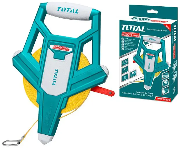 متر قياس فايبر جلاس توتال تولز ،  50 متر ، ازرق ، TMTF13506