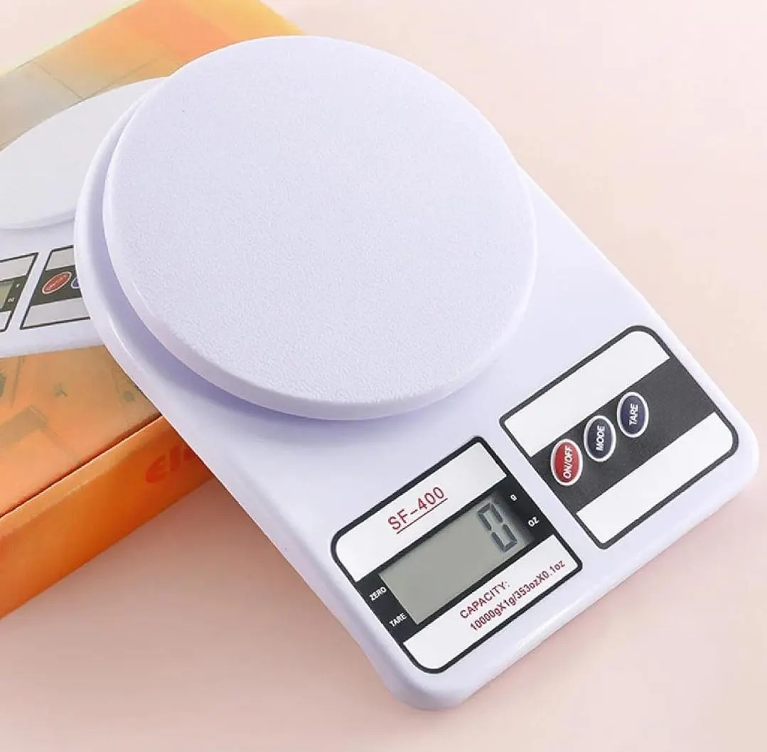 Digital Kitchen Scale, 10 Kg, White, Y-7