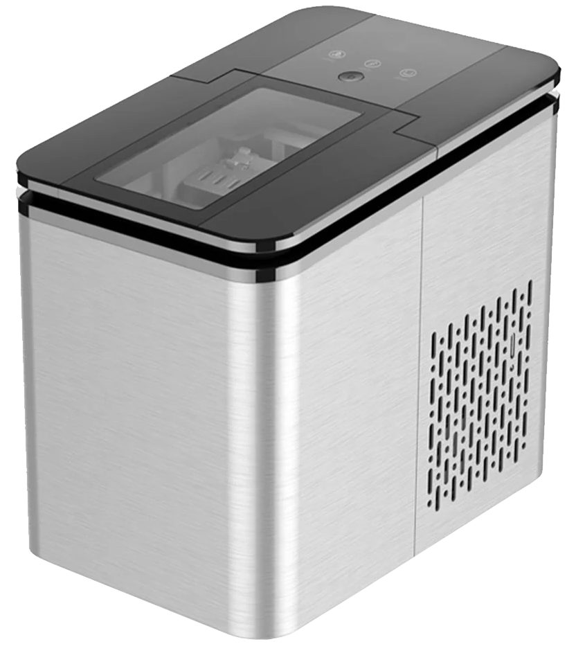 ماكينة صنع الثلج بيرجن ، 1.8 لتر ، سعة تخزين الثلج  0.6 كجم ، وظيفة التنظيف الذاتي ، سيلفر ، IC1206S