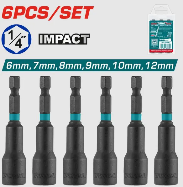 Axtotal Tools Socket Set, 6 Pieces, 6-12mm, TAC2765061