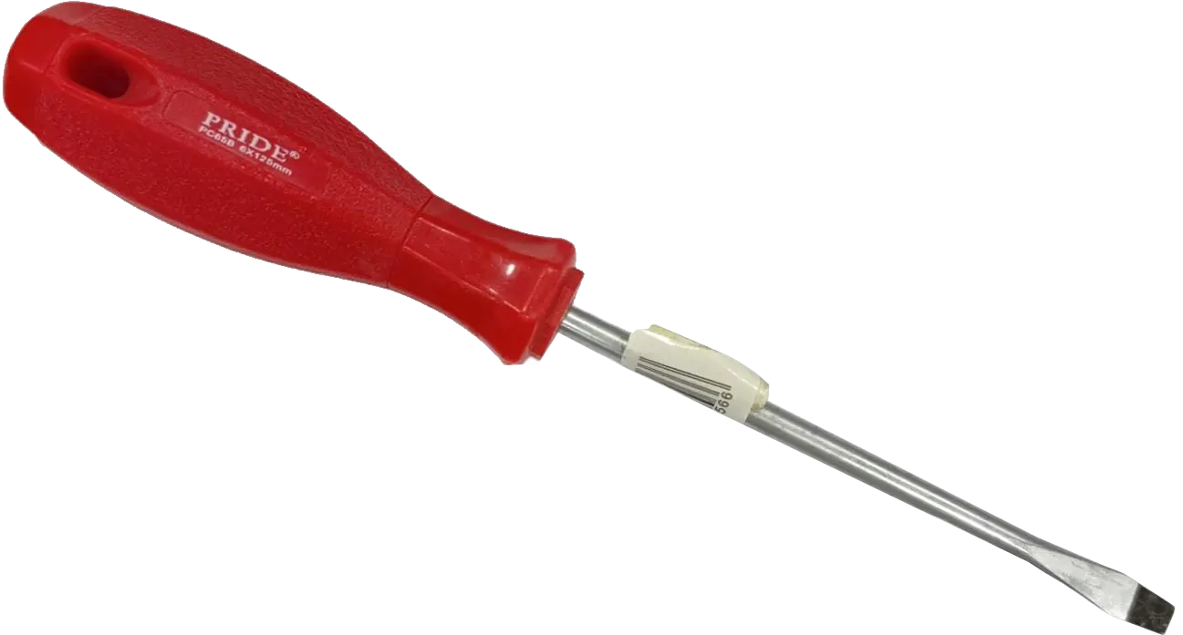 مفك عادة بريدي، 6×125مم بلاستيك، احمر، PC65B*144-12