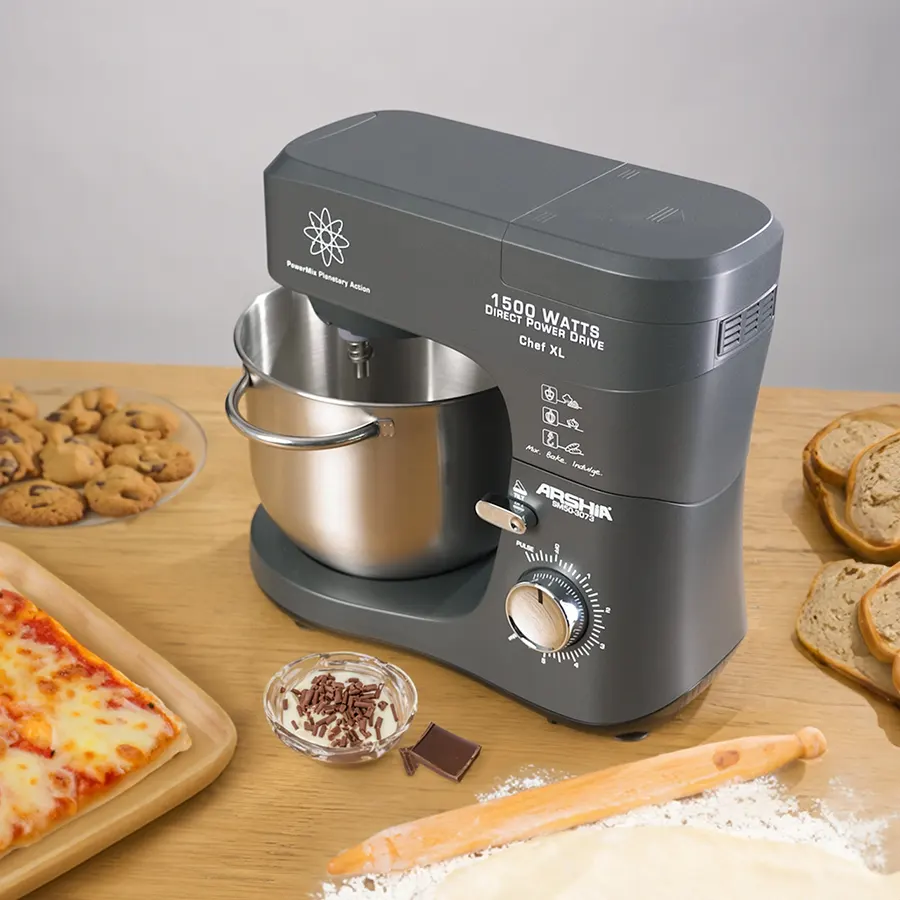 عجان كهربائي ارشيا، 1500 وات، 7 لتر، رمادي، SM50-3073