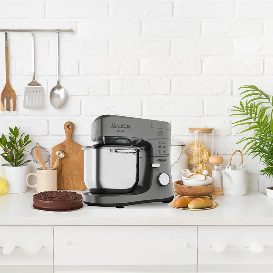 عجان كهربائي ارشيا، 1500 وات، 7 لتر، رمادي، SM50-3073