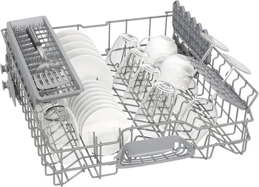 غسالة أطباق بوش سيريس 2 ، 60 سم ، 13 فرد ، 6 برامج ، شاشة ديجيتال ، مقاومة للبصمات ، استانلس ستيل ، سيلفر ، SMS26AI00V