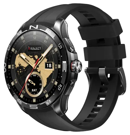 ساعة كيسليكت Actor Ultra الذكية، شاشة LTPO أموليد، مقاس 1.6 بوصة، تدعم gps، بلوتوث 5.3، مقاومة للماء 5 ATM، أسود