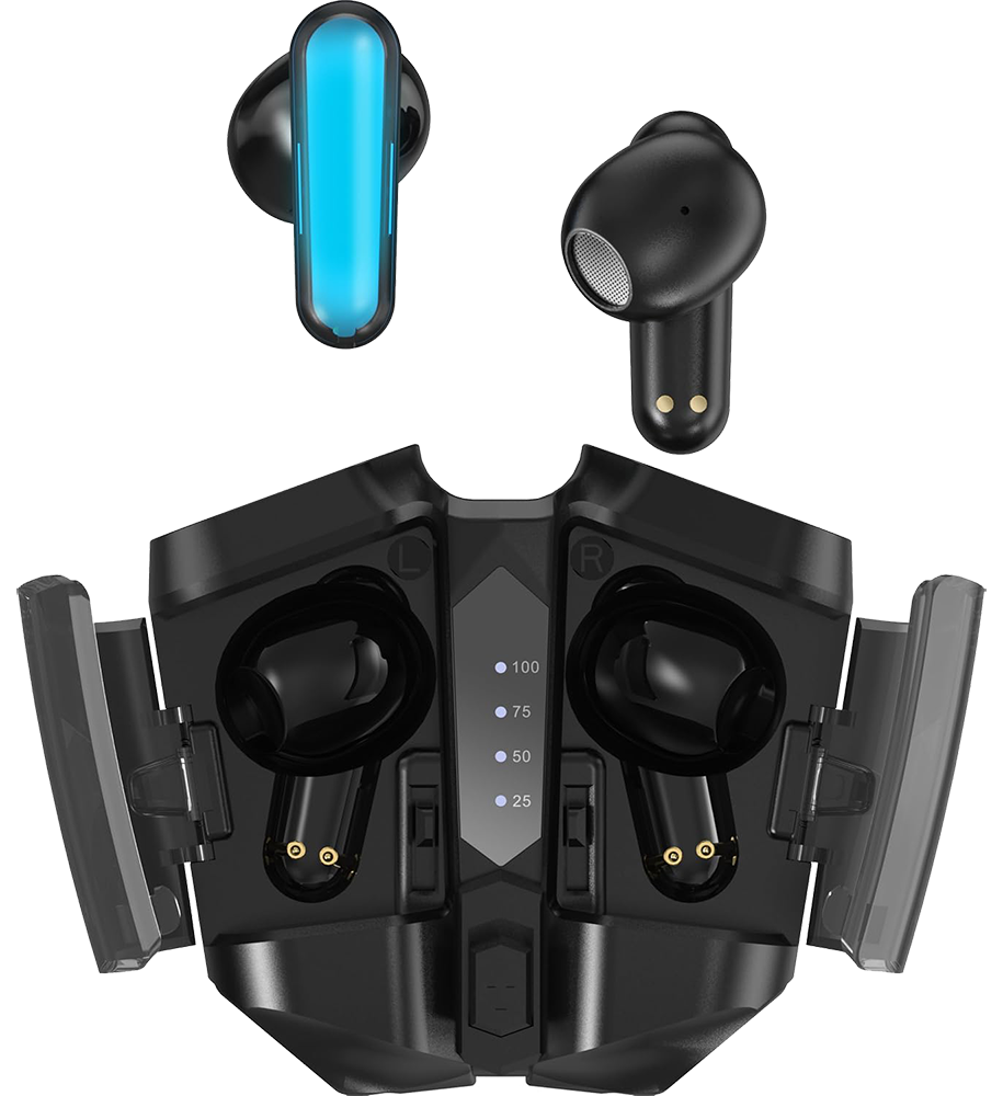 سماعة أذن انفينيكس TWS GT BUDS 3 ، بلوتوث V5.3 ، خاصية تقليل الضوضاء ، تأثيرات LED ، بطارية 400 مللي أمبير ، مقاومة للماء ، أسود ، XE30S