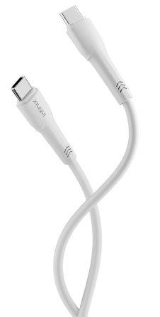 شاحن إنفينيكس سريع ، بقوة 20 وات ، مع كابل Type-C إلى Type-C ، أبيض ، XC20EU