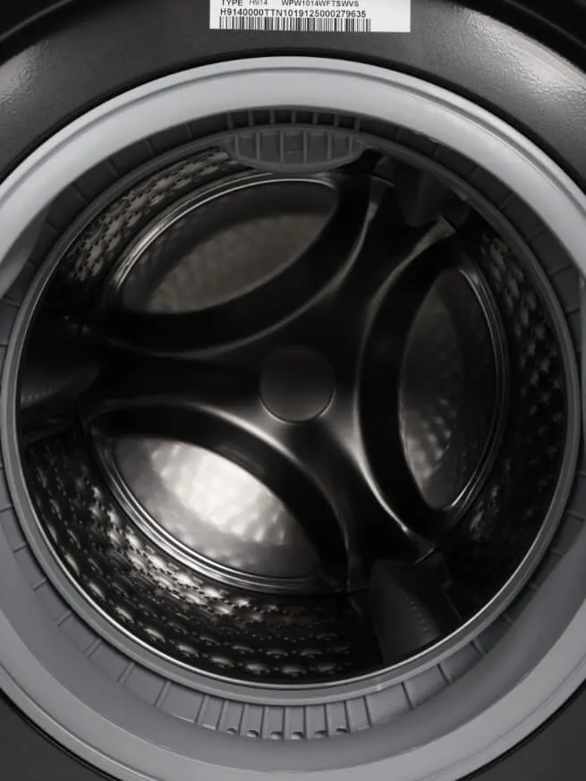 غسالة ملابس فول اوتوماتيك وايت بوينت ايطالى ، 10 كيلو ، 1400 لفة ،  شاشة ديجيتال ، انفرتر ، خاصية البخار ، واي فاي ، أسود جرافيت ، WPW1014WFTSWVS