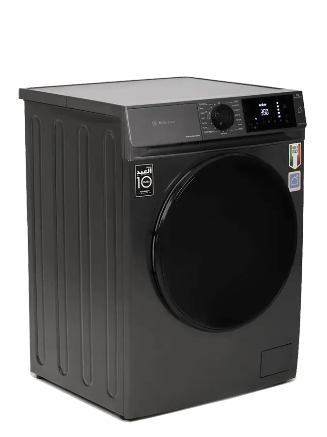 غسالة ملابس فول اوتوماتيك وايت بوينت ايطالي ، 9 كيلو ، 1400 لفه ، شاشة ديجيتال ،انفرتر ، خاصية البخار ، واي فاي ، جرافيت ، WPW914WFTSWVS