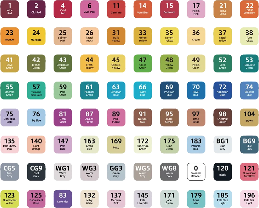 قلم درجات مزدوج السن مشطوف وعادى ديلى، ألوان متعددة ، 70806