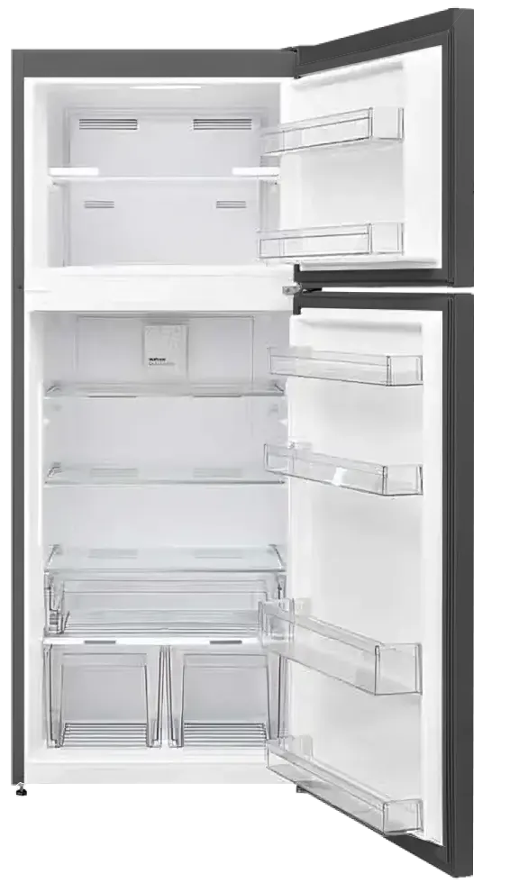 ثلاجة باساب نوفرست تركي ، 420 لتر ، 2 باب ، شاشة ديجيتال ، انفرتر ، ارفف بايركس ، اسود ، FGV480