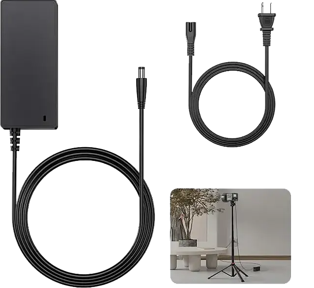 محول طاقة اولانزي HT005 ، قوة 3.42 أمبير، 19 فولت، الطول الإجمال للكابل 2.7 متر، اسود، L075