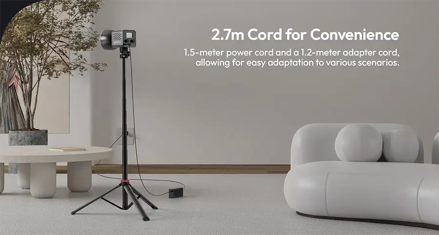 محول طاقة اولانزي HT005 ، قوة 3.42 أمبير، 19 فولت، الطول الإجمال للكابل 2.7 متر، اسود، L075