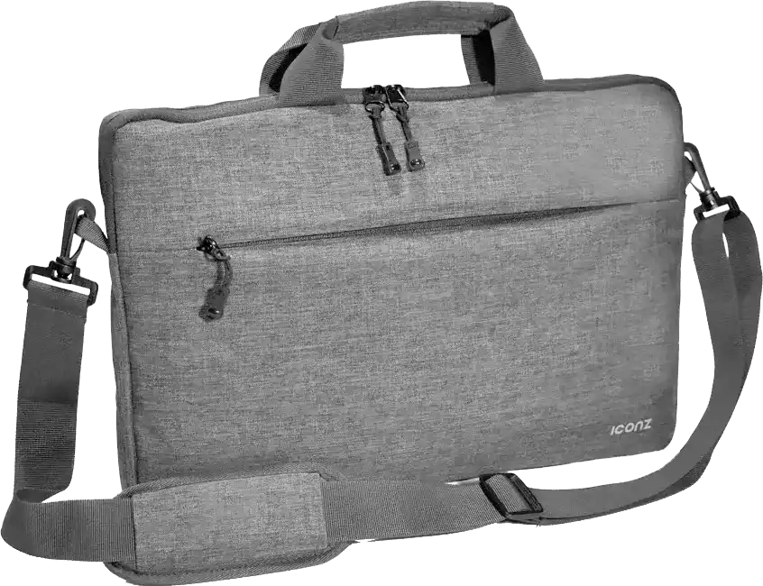 شنطة لاب توب كتف أيكونز، 15.6 إنش، نايلون، رمادي فاتح، 3038