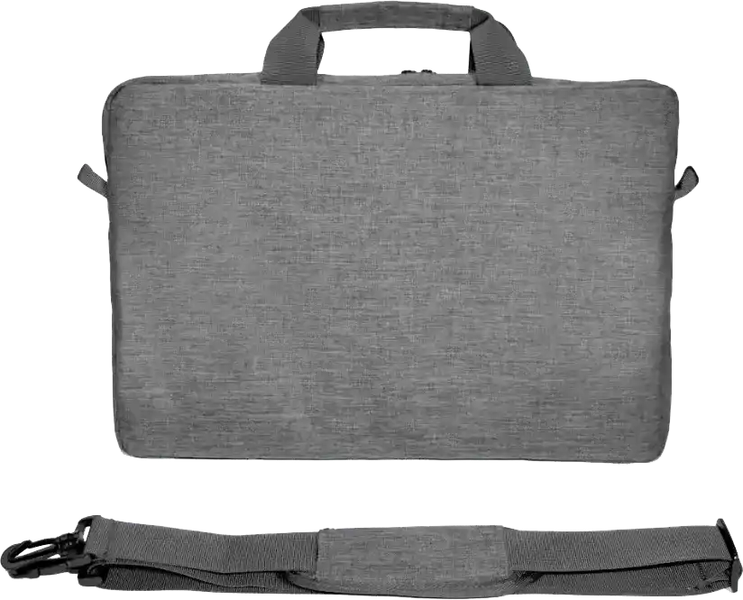 شنطة لاب توب كتف أيكونز، 15.6 إنش، نايلون، رمادي فاتح، 3038