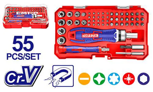 طقم مفكات سيستم امتوب ، 55 قطعة ، EBST05502