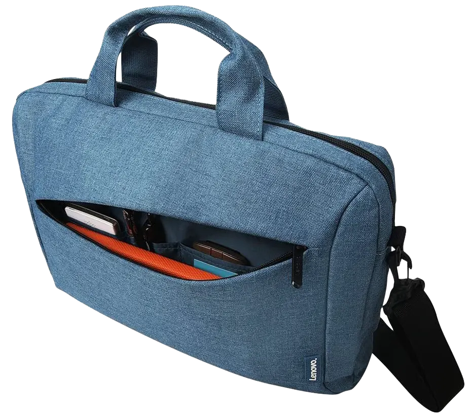 شنطة كتف لاب توب لينوفو كاجوال توب لودر ، مقاس 15.6 بوصة ، مقاومة للماء ، أزرق ، T210